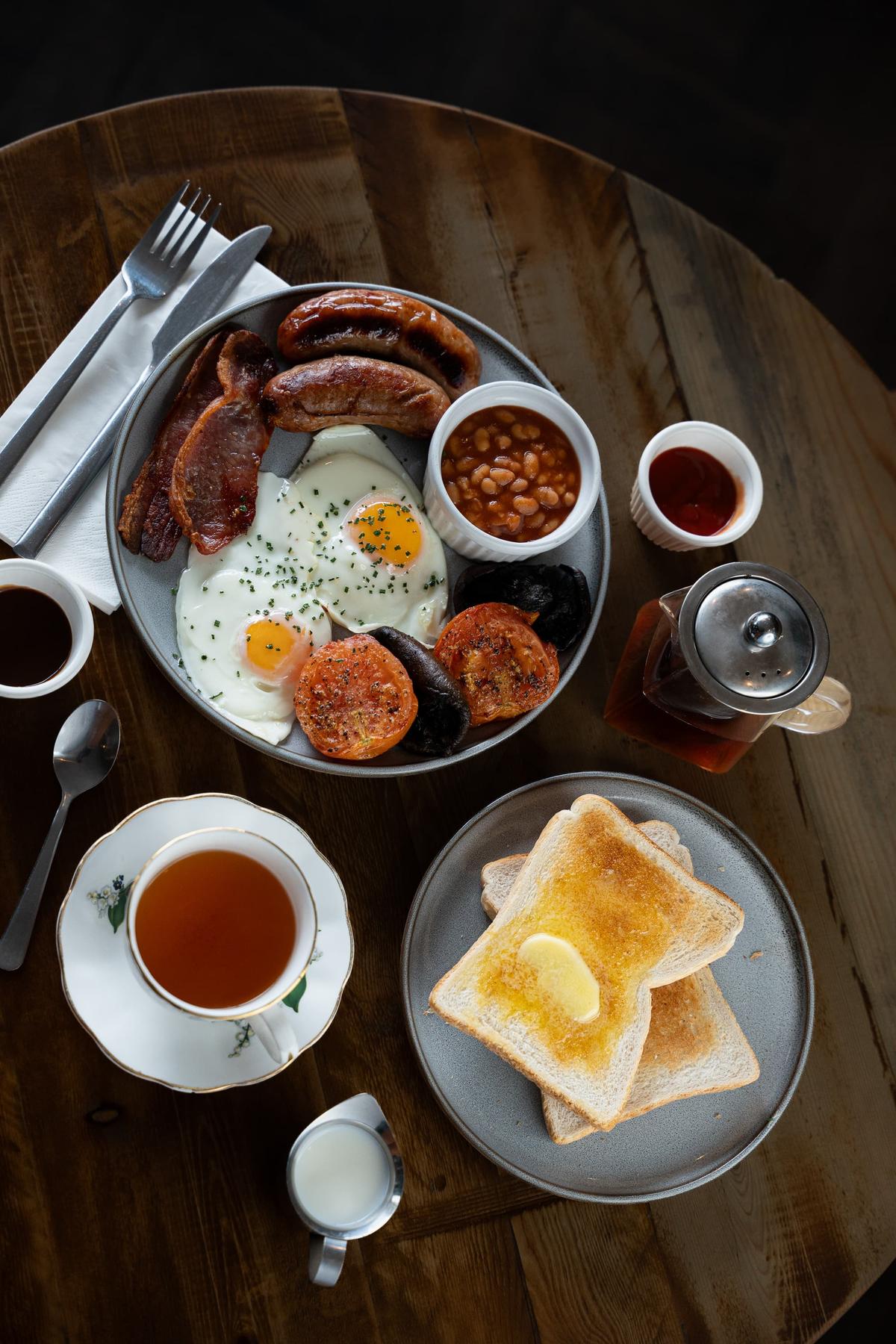 Full English breakfast and toast at Toast